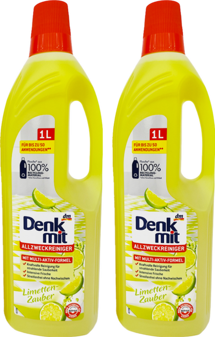 dm Denk mit 萬用檸檬清潔劑, 1L, 2瓶