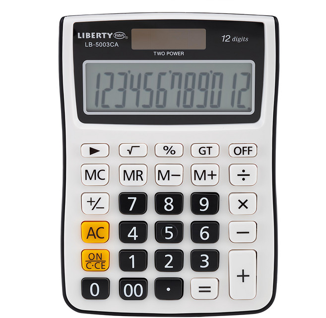 LIBERTY 利百代 計算機 LB-5003CA, 1個, 黑色