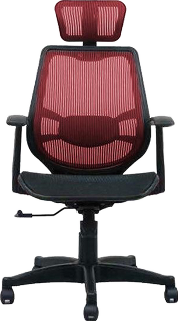 台灣製造頭枕電腦椅 AH-02 58 x 50 x111cm 紅色 - 人體工學辦公椅