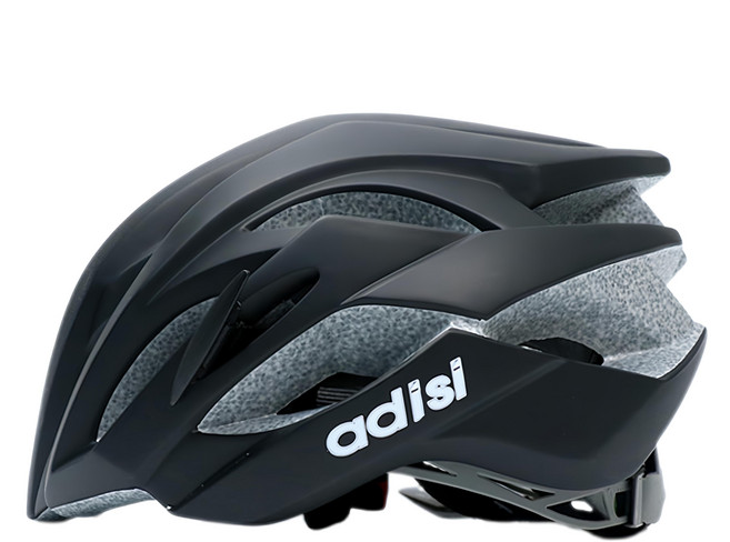 adisi 自行車帽 CS-1050 聚碳酸酯外殼 耐熱抗衝擊 保麗龍內裡 輕便舒適 旋轉調整鈕 輕鬆調整, 霧黑色, 1個