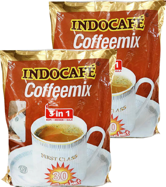 INDOCAFE 迎樂 COFFEE MIX 3合1咖啡, 20g, 30包, 2袋