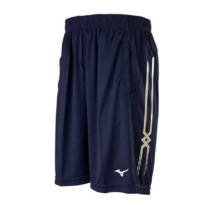 Mizuno 美津濃 男款 吸濕快乾 排球褲 V2TBAA0114, 丈青色