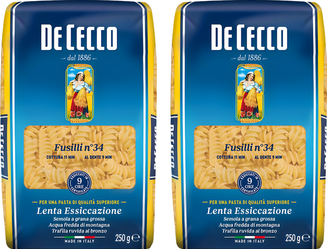 DE CECCO 得科 螺旋麵 NO.34, 250g, 2包
