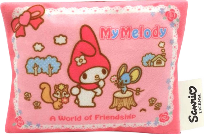Sanrio 三麗鷗 絨毛隨身面紙套, 美樂蒂