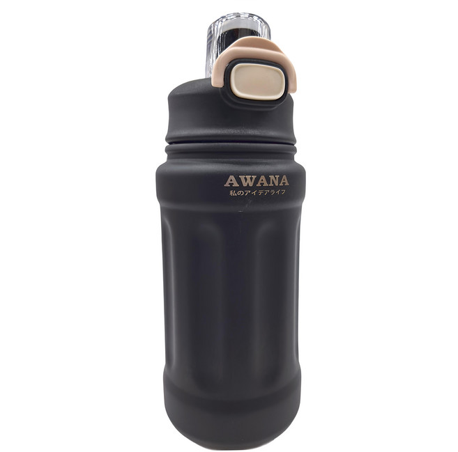 AWANA 手提彈蓋隨手瓶 AH-600, 黑色, 600ml, 1個