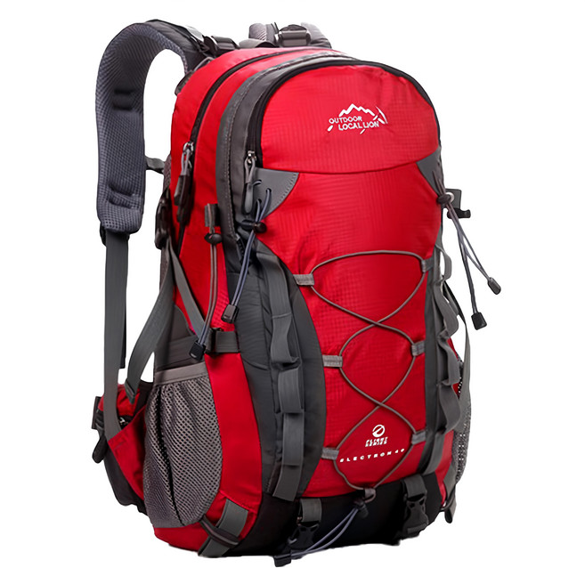 LOCAL LION Outdoor 登山包 40L, 紅色