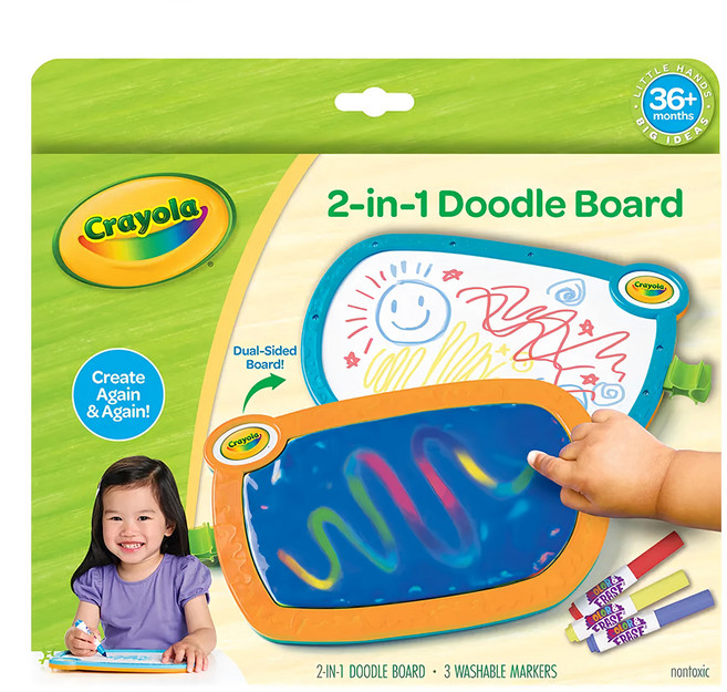 Crayola 繪兒樂 幼兒雙面塗鴉繪畫板, Multicolor, 1個