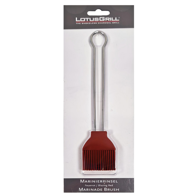 LOTUSGRILL 矽膠烤肉刷 食品級安全材質 柔軟耐用 耐熱-40°C到230°C, 紅色, 1支