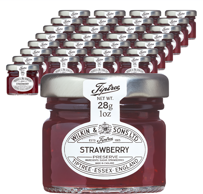 Tiptree 迷你草莓果醬, 72罐, 28g