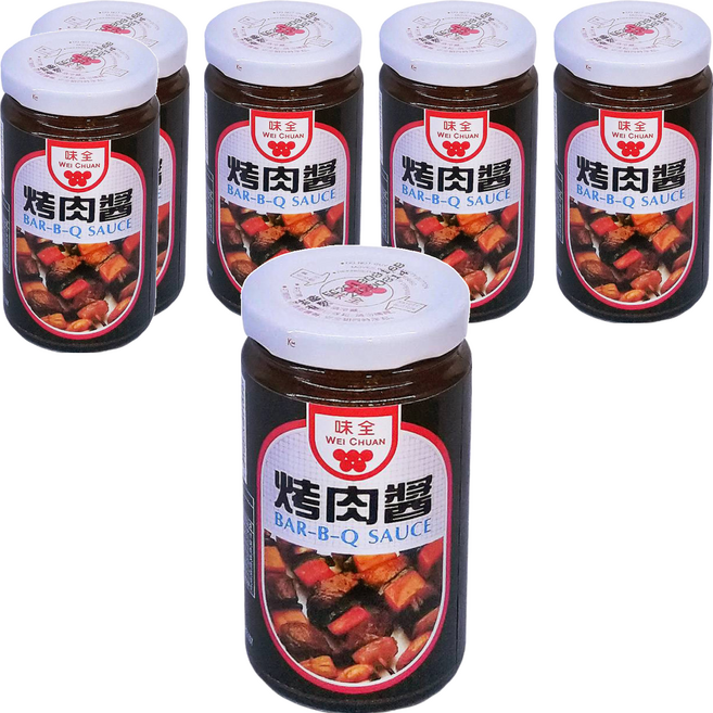 味全 烤肉醬 原味, 250g, 6罐