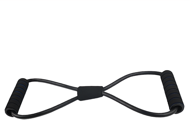 A-ZEAL 多功能8字拉力器 LL003 20磅 黑色 居家健身器材, 1個