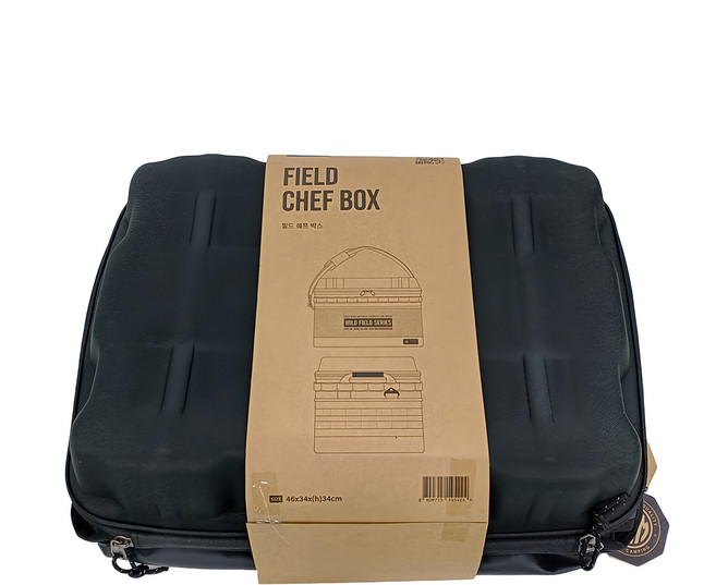 KZM OUTDOOR 工業風硬殼廚具收納袋 46 x 34 x 34cm 3.6kg, 黑色, 1層, 1個