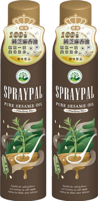 SPRAYPAL 噴寶 純芝麻香油 噴霧式, 120ml, 2瓶