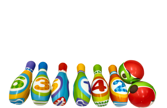 安全軟質實心保齡球玩具套裝 204g, 1組