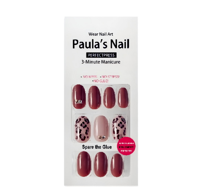 Paula's Nail 寶拉美甲 秒貼美甲 PNW6-0007 30片, 狂野小魔女, 1組