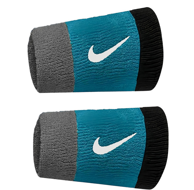 NIKE 耐吉 SWOOSH 加長腕帶, 灰綠黑, 1雙