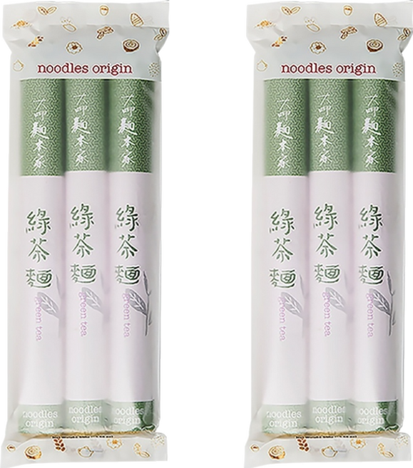 大呷麵本家 綠茶麵條紙捲包 300g, 2包