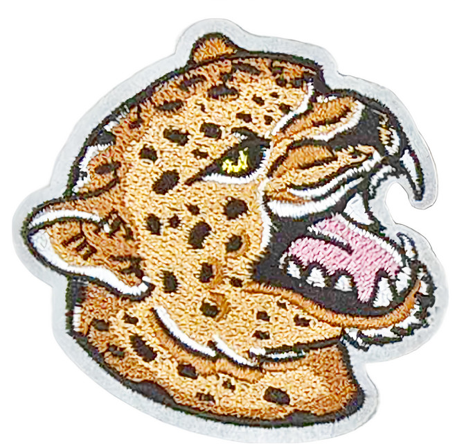 Hi 你好 刺繡貼紙, 豹, 1張