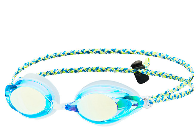 Phoenix 鏡面織帶泳鏡 PN-702M FB, 1個, 水藍色