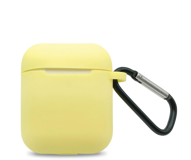 Timo AirPods 純色矽膠保護套, 檸檬黃, 1個