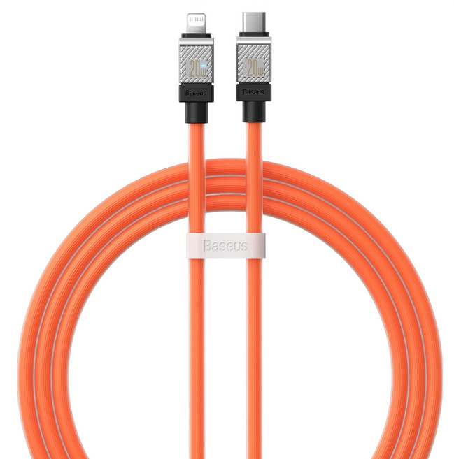 Baseus 倍思 Baseus 酷玩系列 快充傳輸線 Type-C-iPhone 20W, 1m, 橙色, 1條