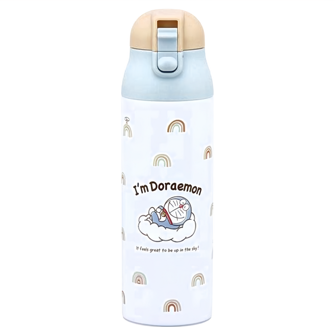 Skater 不鏽鋼超輕量保溫保冷水壺 彈蓋直飲式, 哆啦A夢, 500ml, 1個