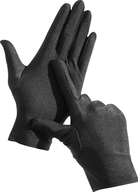 小麥購物 防曬手套 Y504 20g 6雙, 經典黑