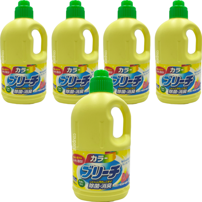 第一石鹼 Laundry Club 漂白劑 有色衣物專用, 2L, 5瓶