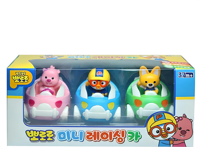 Pororo 迷你賽車3入組, 1組, Pororo + 露比 + 艾迪