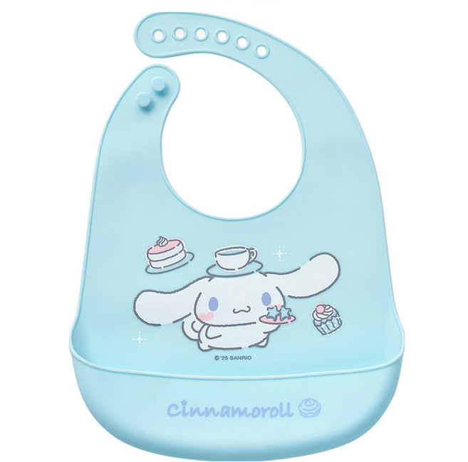 ONEDER 旺達棉品 三麗鷗防水圍兜, 大耳狗 藍色, 1個, 1個