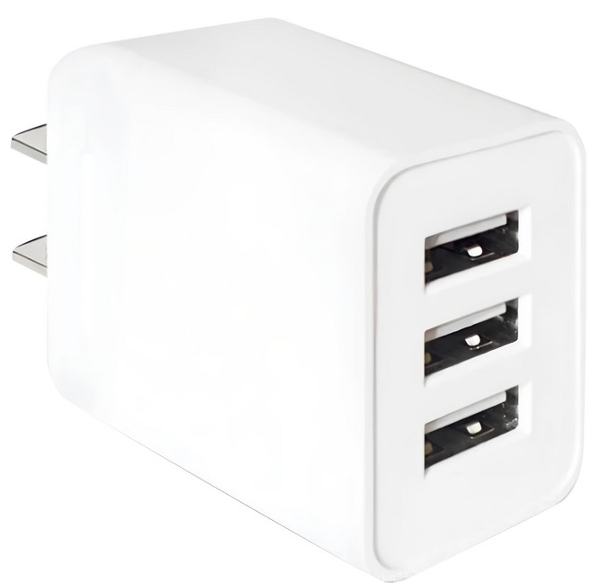 Dr.AV 聖岡科技 3.1A 3埠 USB 充電器 快速充電 智慧 IC 白色