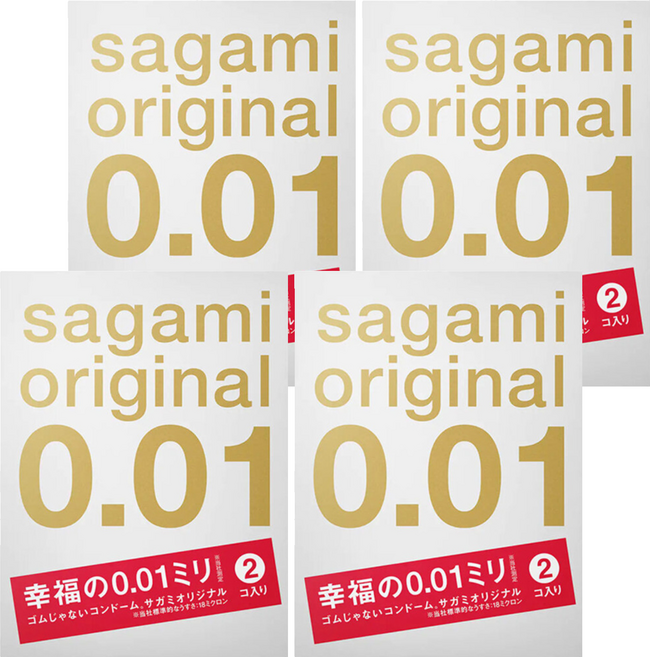 SAGAMI 相模 0.01 保險套 55*170*0.01mm, 2片, 4盒