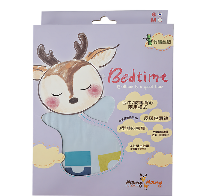 Mang Mang 小鹿蔓蔓 Bedtime 嬰兒包巾 S