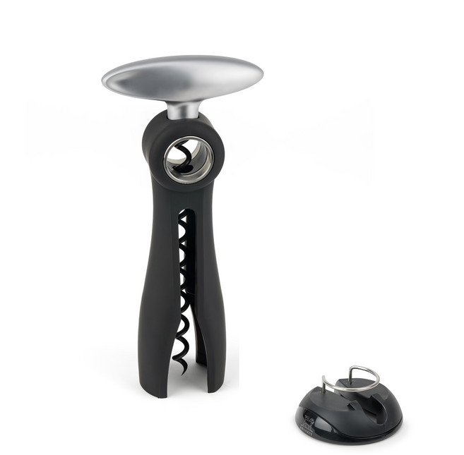 PEUGEOT SALMA 旋轉式開瓶器, 黑色, 1個