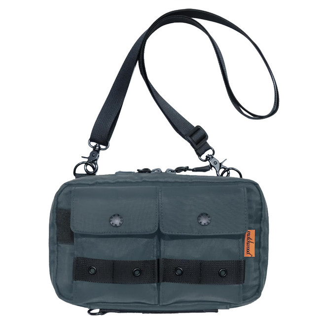 matchwood Safaris 斜背護照包 MHWDSP015GY, 灰色