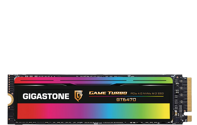 GIGASTONE 立達 GT6470 2TB PCIe Gen4 GAME TURBO M.2固態硬碟, 多色
