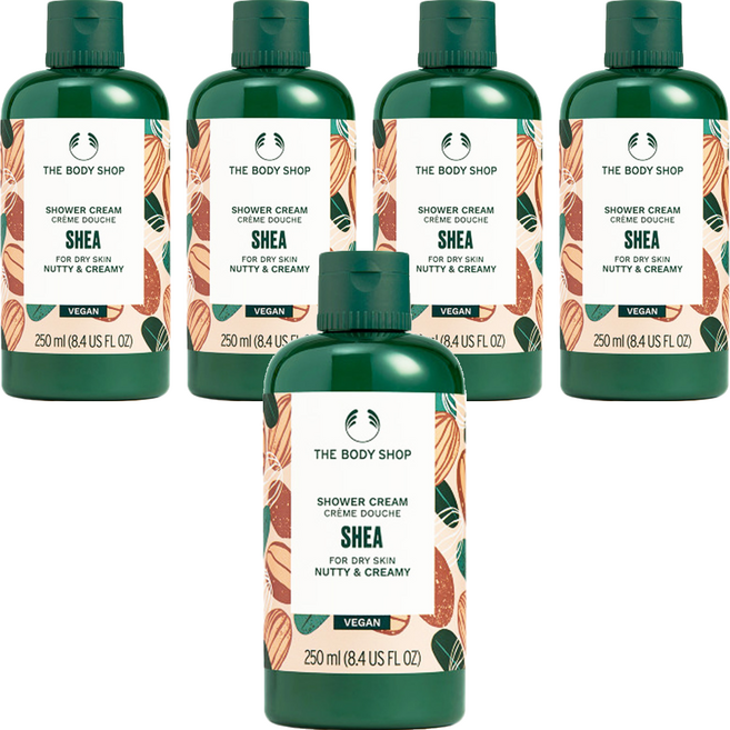 THE BODY SHOP 美體小舖 修護沐浴乳 乳油木果, 250ml, 5瓶