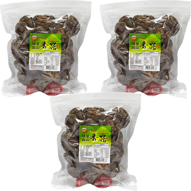WON LAI WON 旺來旺 埔里高山香菇, 75g, 3包