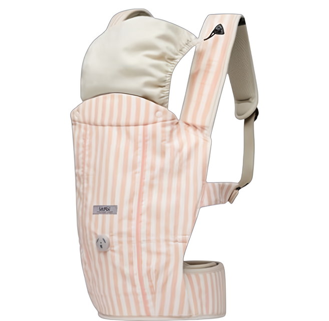 todbi ROLLLOL 微笑背巾, 條紋粉