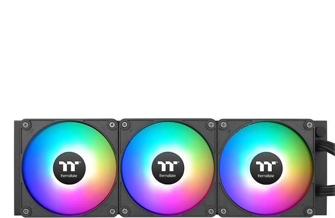 thermaltake 曜越 TH360 V2 Ultra EX ARGB Sync 主板連動 磁吸快接 2.1吋液晶冷頭 機殼散熱器, 黑色, 1個