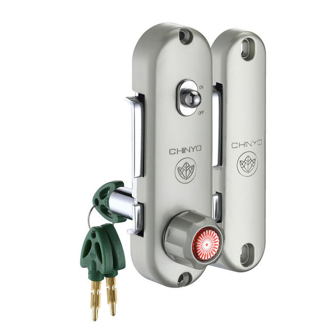 CHINYO 青葉牌 高級鋁門鎖 570 1200型 38mm 排片鑰匙, 1組