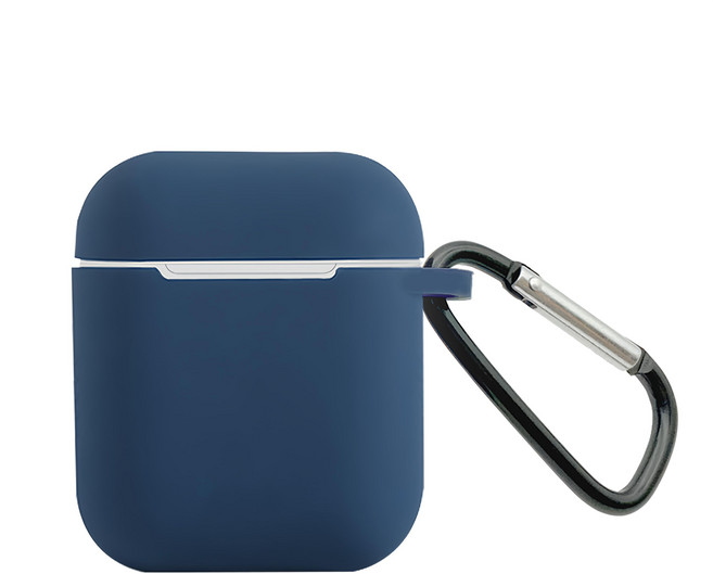 Timo AirPods 純色矽膠保護套, 午夜藍, 1個