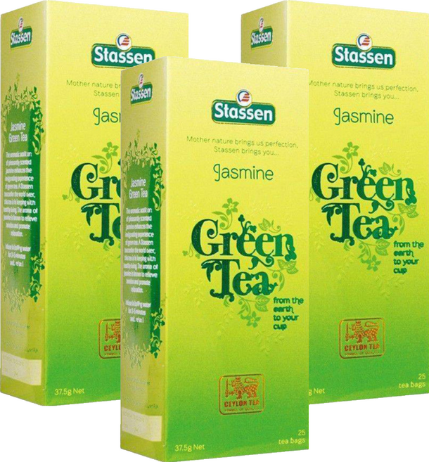 Stassen 司迪生 茉莉綠茶, 1.5g, 25包, 3盒