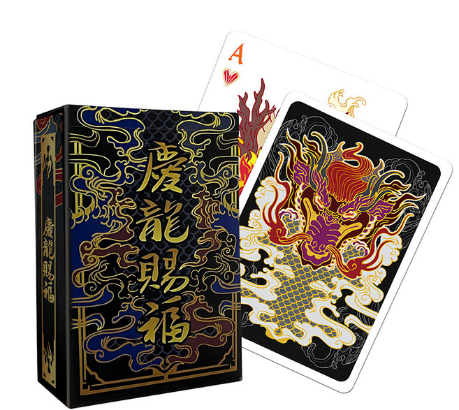 ROYAL 樂友 塑膠防水收藏撲克牌, 慶龍賜福, 1組