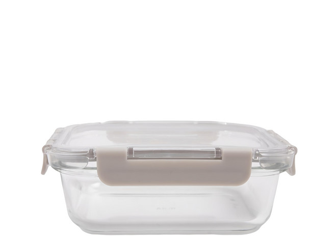 HOLA 和樂家居 多用途耐熱玻璃保鮮盒 18 x 13.5 x 6cm 長形 490g 600ml, 1入, 1個