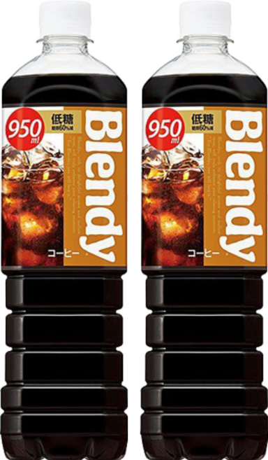 AGF Blendy 低糖瓶裝濃縮黑咖啡 稀釋用, 950ml, 2瓶