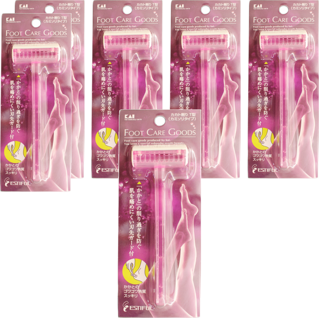 KAI 貝印 T型足部甘皮削, HB-0305, 6支