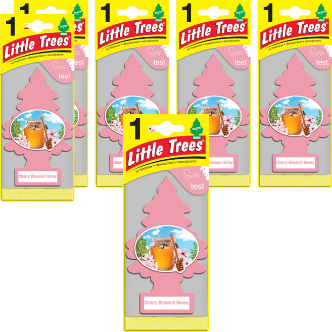 Little Trees 小樹香片 香氛卡, 櫻花蜂蜜, 7g, 6片