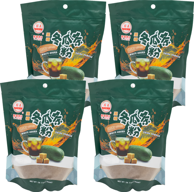 義峰食品 黑糖冬瓜茶粉, 400g, 1入, 4包