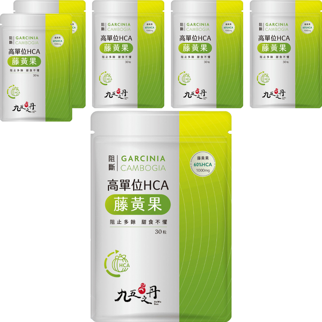 Jiu Wu Dan 九五之丹 高單位HCA藤黃果, 0.6g, 30顆, 6包